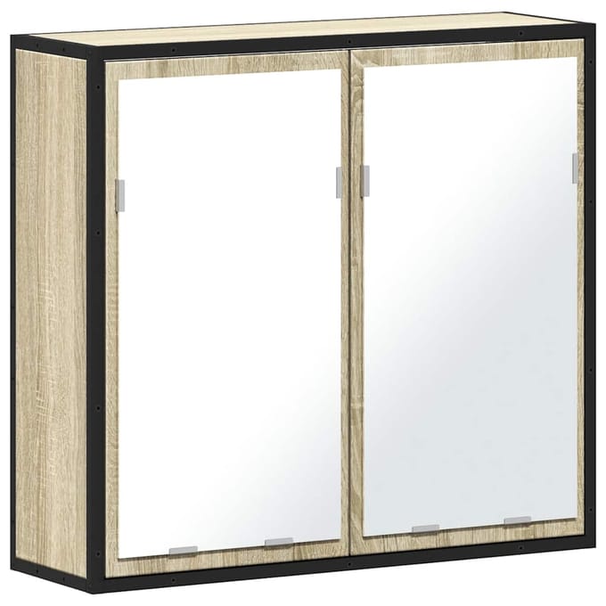 vidaXL - Badkamerspiegelkast - Sonoma - eiken - 65x20x60 - cm - bewerkt - hout