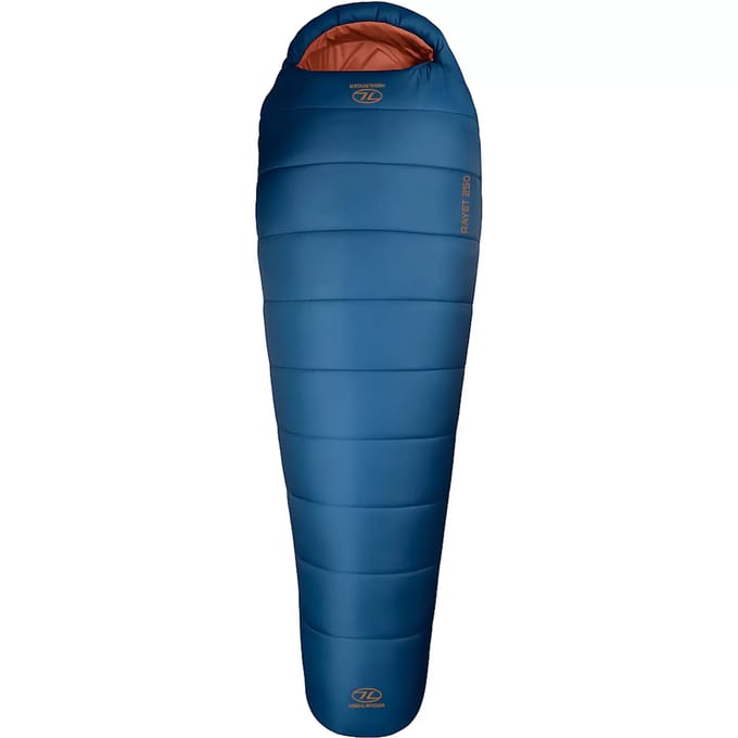 Highlander mummyslaapzak Rayet 250 Deep Blue 1°C - Blauw