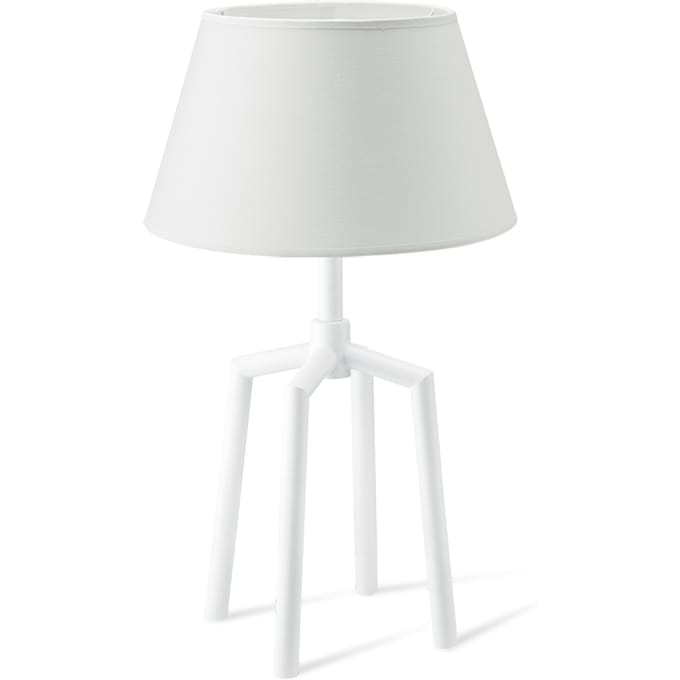 Home sweet home tafellamp Spinn wit & lampenkap Largo - wit