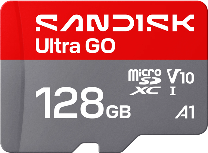 microSDXC SanDisk Ultra GO Android A1 Geheugenkaart, 128Gb, Klasse 10 / UHS-1 U1 SDSQUGN-128G-GN6MN