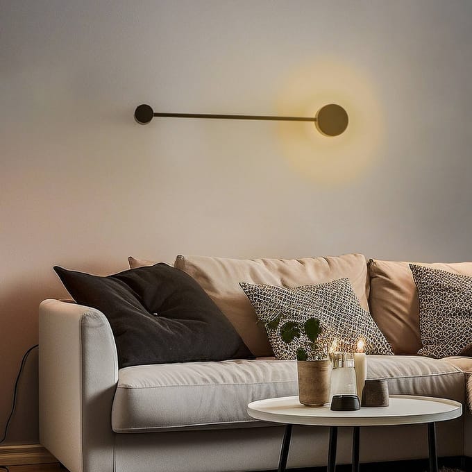Nowodvorski Lighting Wandlamp Orbit I 40, zwart, 1-lamp