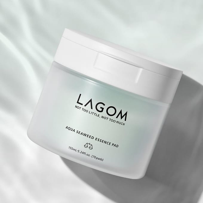 [LAGOM] Aqua Zeewier Essence Pad 155ml 70EA white
