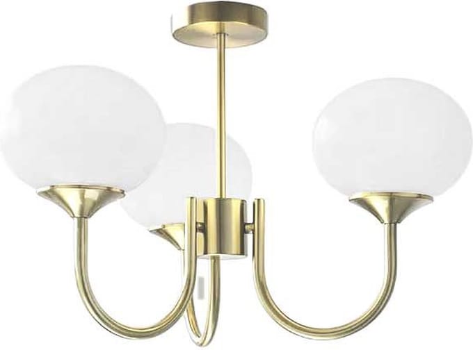 Toolight App1579-3Cp Hanglamp Goud 50X50X50Cm