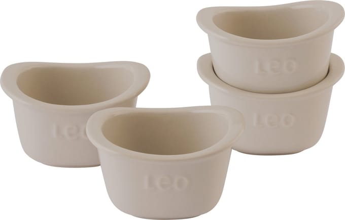 LEO 4-delige set vierkante ramekins Balance 0,30L - Beige -