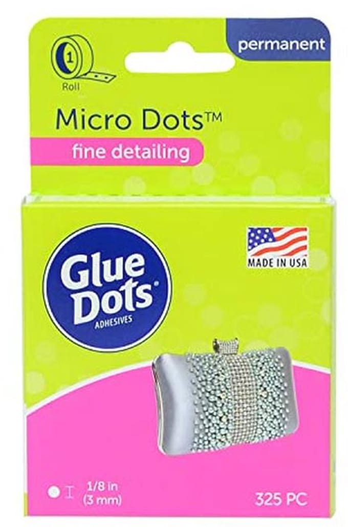 Dubbelzijdige Micro Plakpunten - 325 Stuks, 3 mm, Ideaal voor Knutselen en Kaarten Versieren
