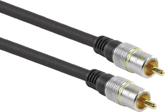 HQ Super Silver Tulp composiet video kabel - 10 meter