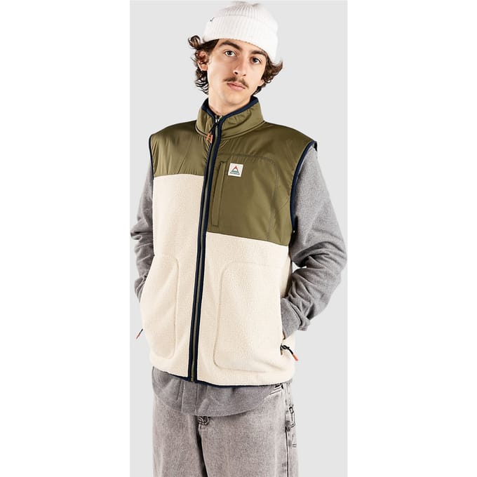 Passenger Offgrid Recycled Sherpa Fleece Bodywarmer groen