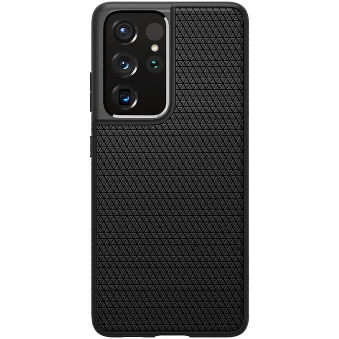 Spigen Liquid Air™ Backcover voor de Samsung Galaxy S21 Ultra - Zwart