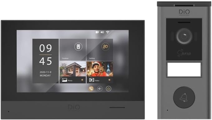 Videofoon met WiFi - Deurintercom Systeem - Beveiliging Thuis - 7" Touchscreen Bediening - 28 x 27 x 6 cm