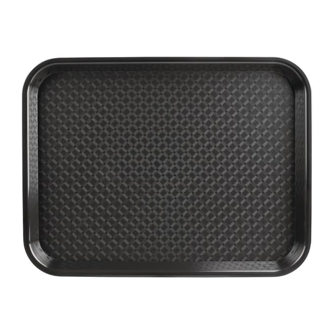 Dienblad Olympia 41.5 x 31 cm Polypropyleen Stapelbaar Zwart