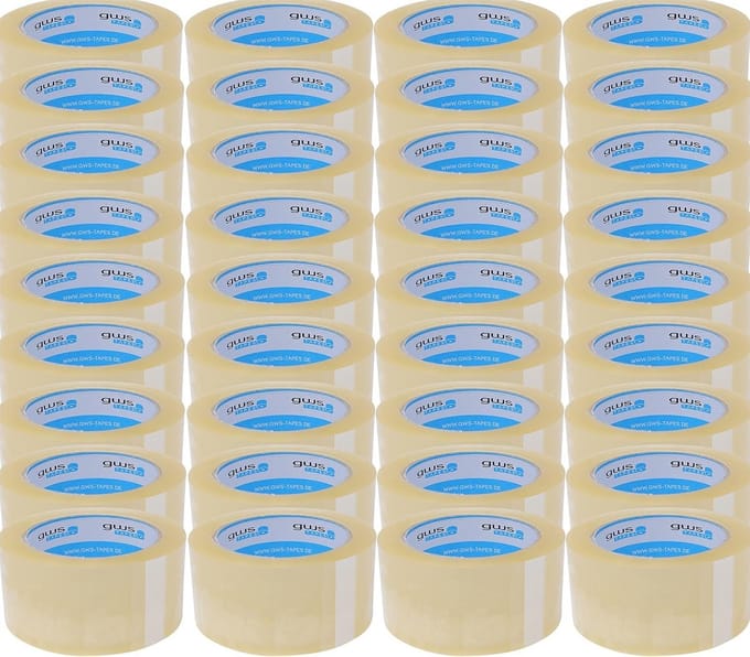 PP Premium pakkettape transparant 66 m x 50 mm, 65 μm, 36 rollen
