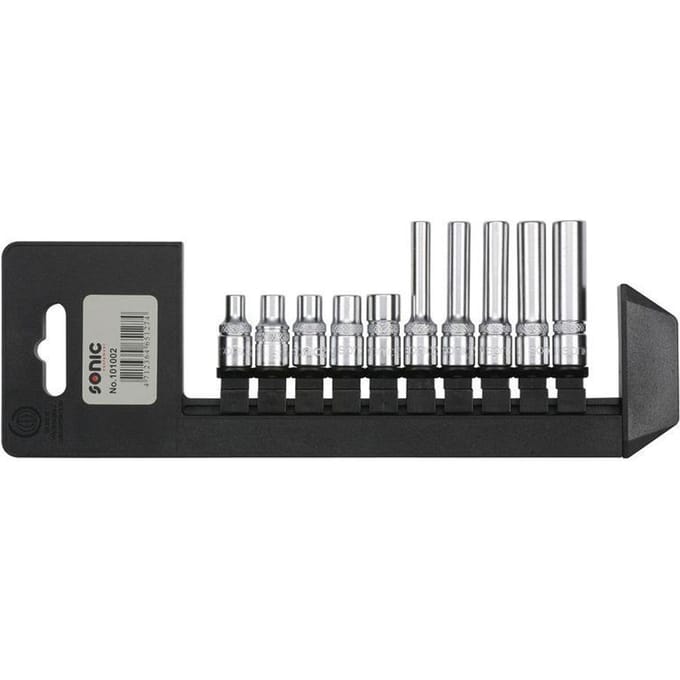 E-TORX dopsleutelset SONIC 1/4" 6-kant 10 Stuk
