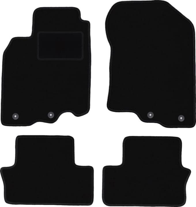 Zwarte veloursmatten voor: Honda Insight II hatchback (2009-2014)