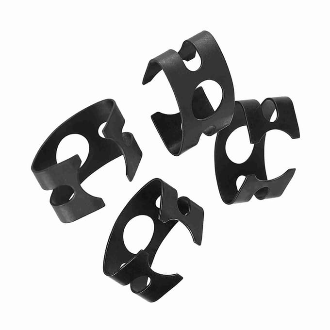 4 stuks Remleidingklemmen voor Golf MK1 MK2 Cabriolet Scirocco 1.6 1.8 GTI 4D0611715B black