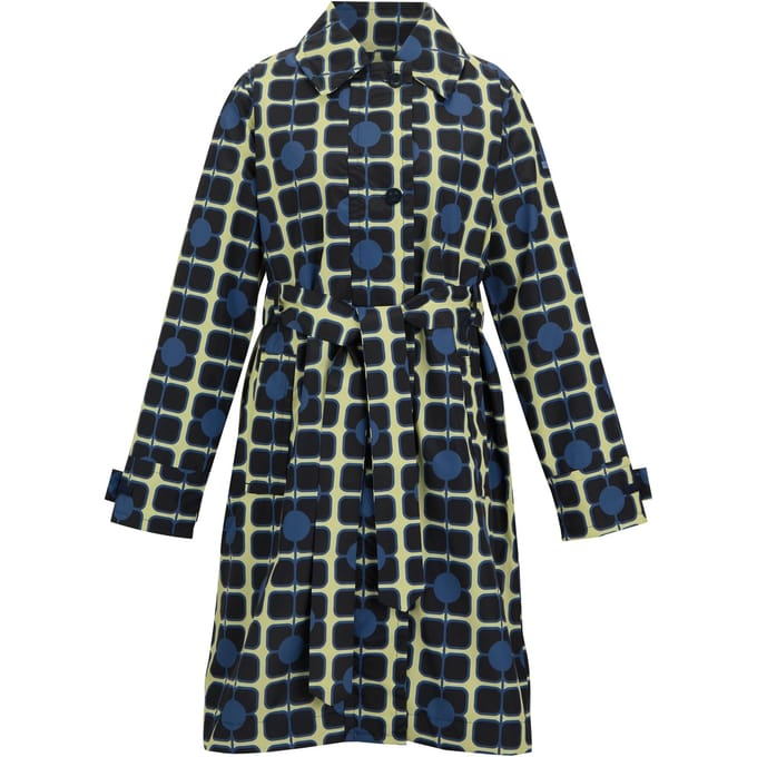 Regatta Dames/Dames Orla Kiely Waterdichte Trenchcoat (Marine)