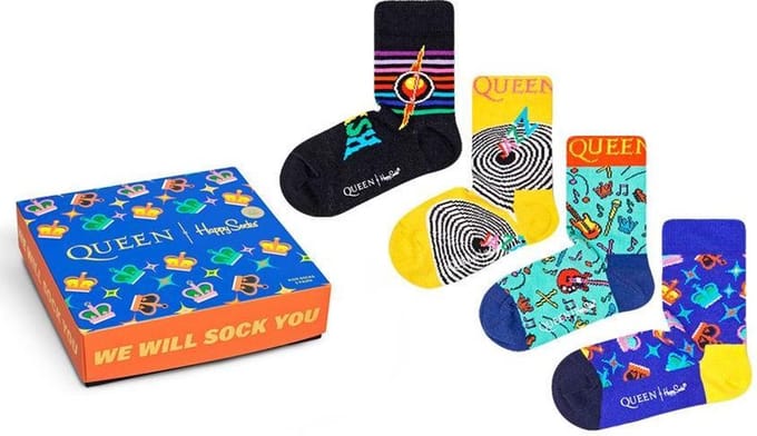 Happy Socks - kids Queen giftbox 4-pack - maat 24-26