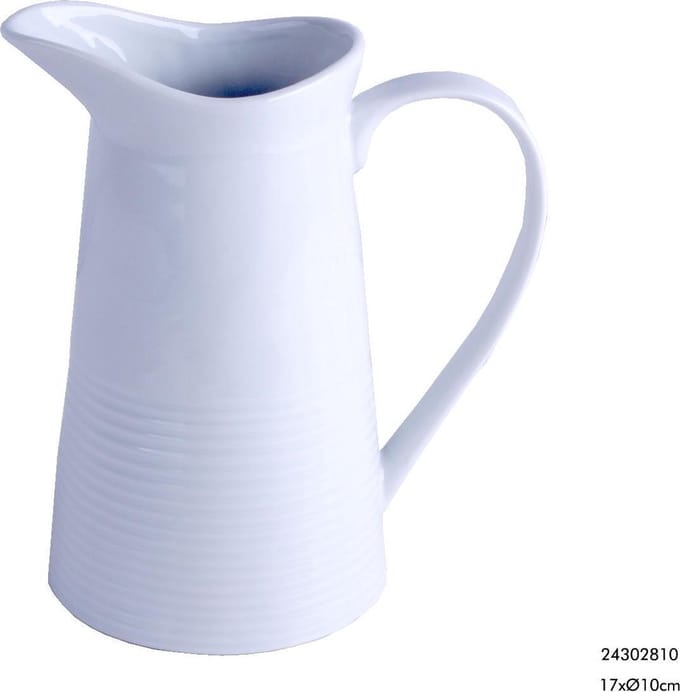 Melkkan 17xØ10cm m/handvat wit 700cc