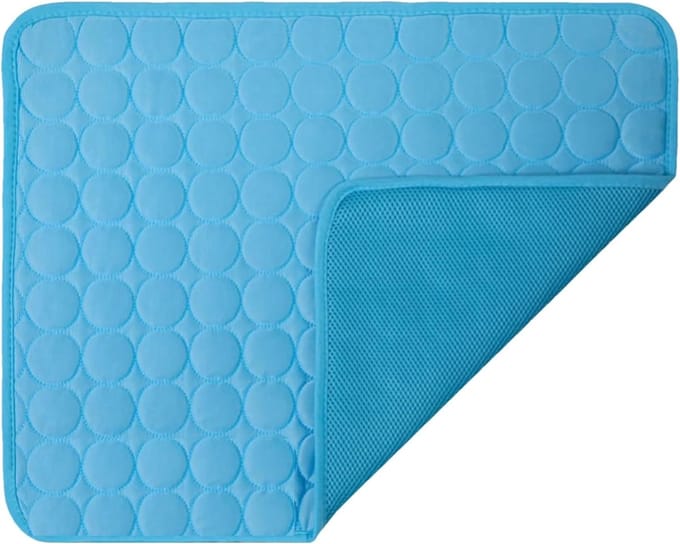 Hondenkoelmat - Verkoelend Hondenbed - Directe Koeling - Waterdicht en Bijtbestendig - 20x15x2cm - Bruin
