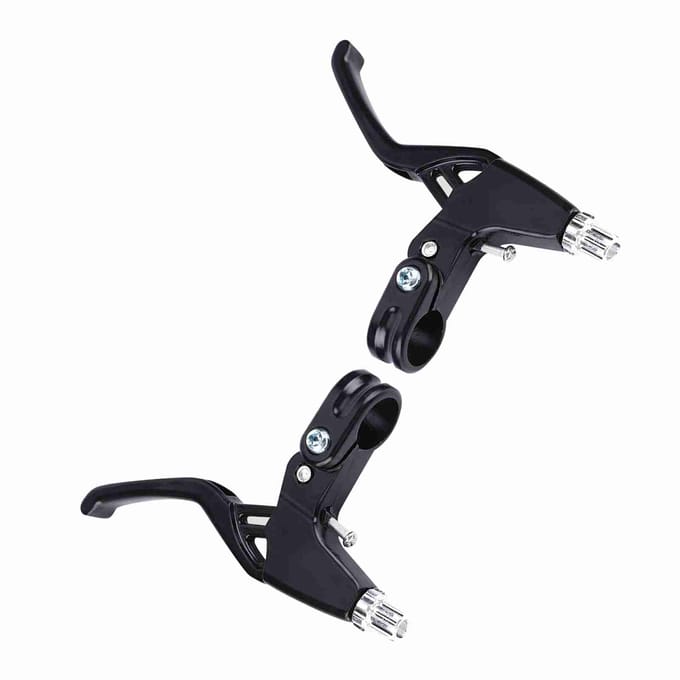 1 paire de poignées de frein de vélo de montagne en alliage d'aluminium (Noir) black