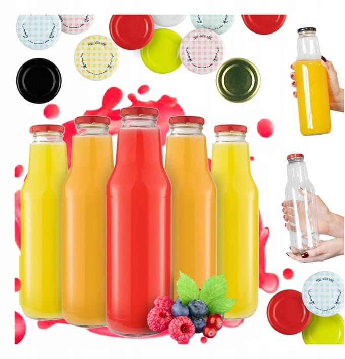 Bimberek KUBUŚ - Glazen Flessen - 750ml - Inclusief Deksel