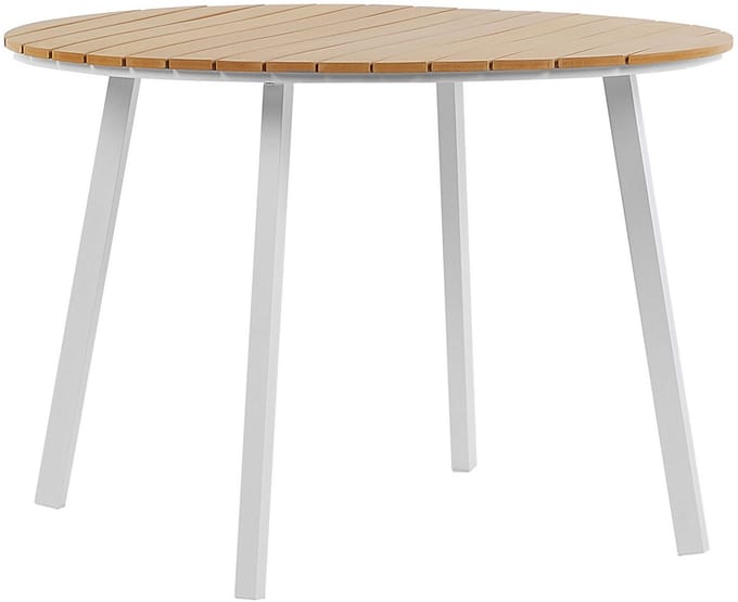 CAVOLI - Tuintafel - Lichte houtkleur - 105 x 105 cm - Kunsthout