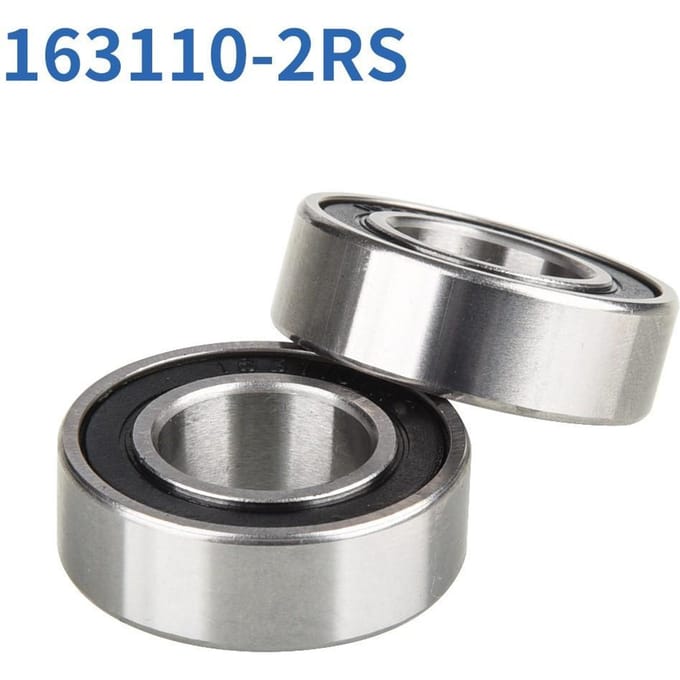 2×Bike Hub Trapaslagers 163110 2RS 16x31x10mm voor gigantische fietsaccessoires gray