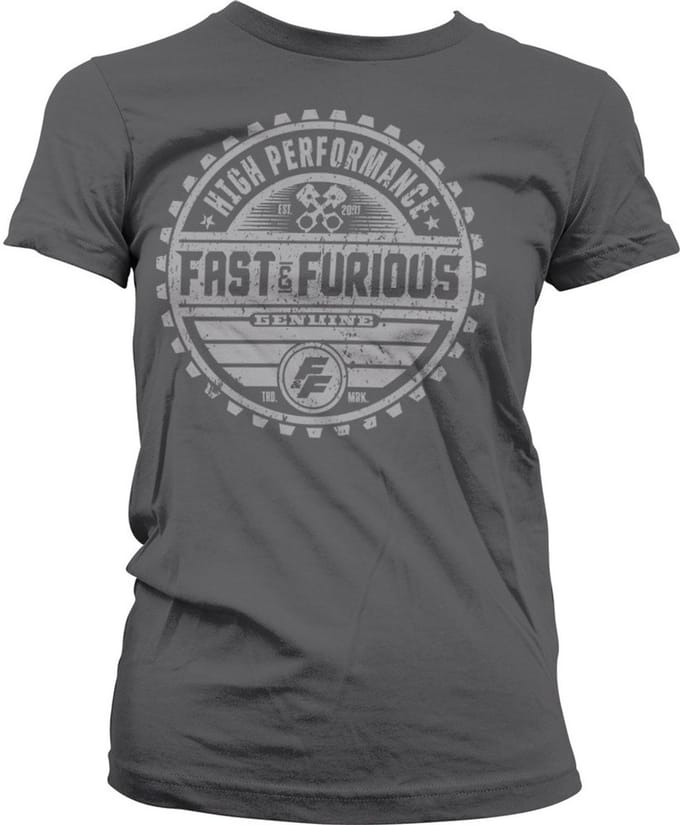 The Fast And The Furious Dames Tshirt -2XL- Genuine Brand Grijs