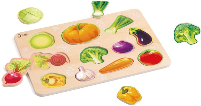 Klassieke Wereld Houten Montessori Groene Puzzel