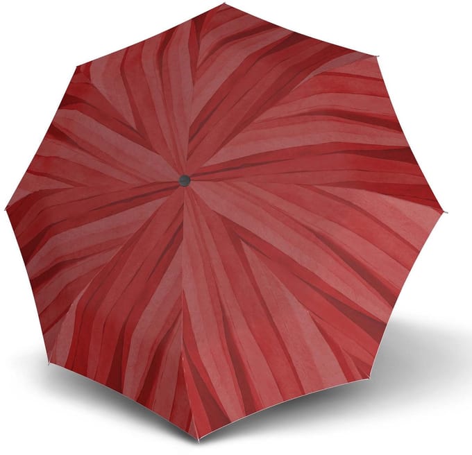 Knirps paraplu T.200 Medium Duomatic Palm Soft Scarlet rood