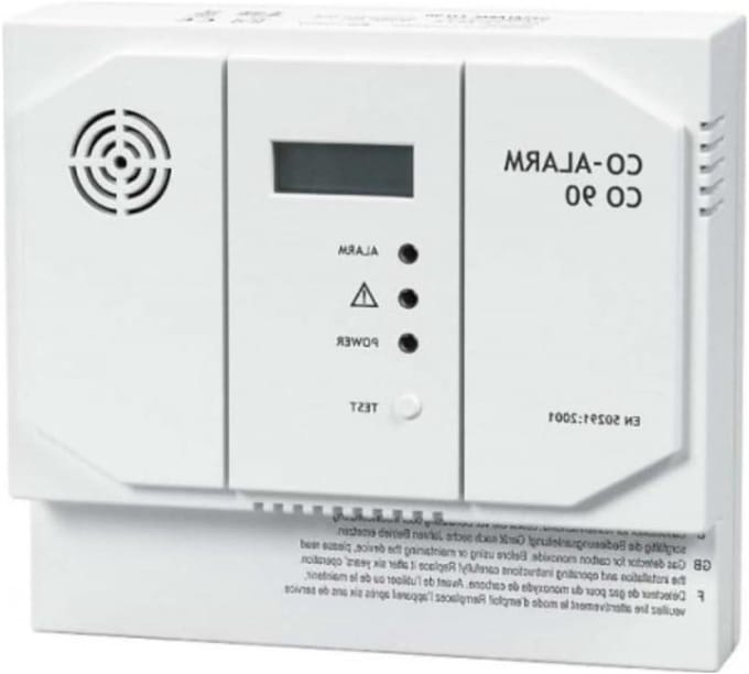 Koolmonoxidemelder - CO-Alarm CO-Detector - Veiligheid Huis - 12V DC Stroomvoorziening - Niet gespecificeerd - Wit