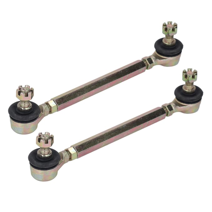 2 Stuks Stuurkogel M10 10mm Draad Staallegering Stabilisatorstang Eindset voor 50cc 70cc 90cc 110cc ATV gray