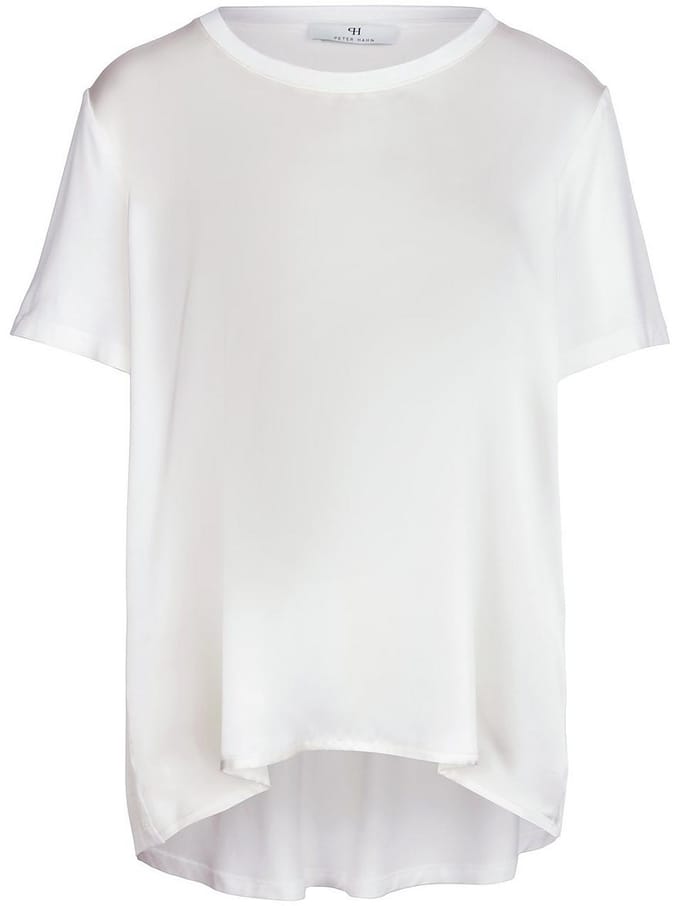 Blouseshirt korte mouwen Van Peter Hahn wit