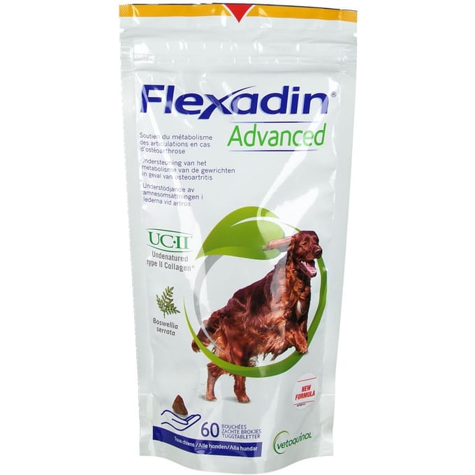 2x60 stuks Flexadin Advanced Boswelia Voedingssupplement voor honden