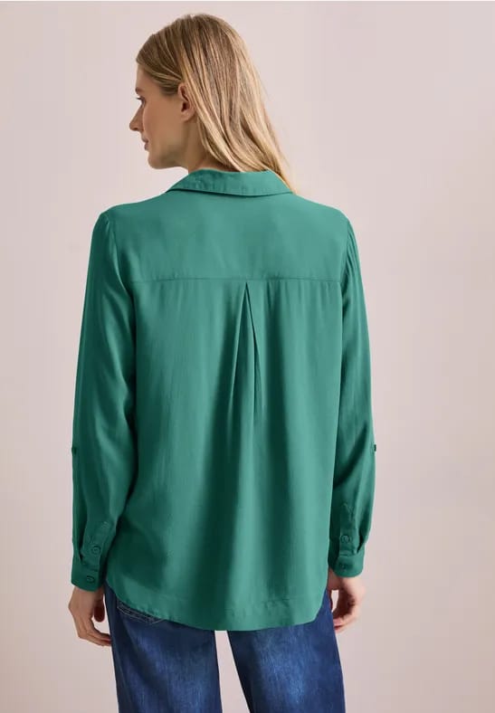 Blouse in effen kleur
