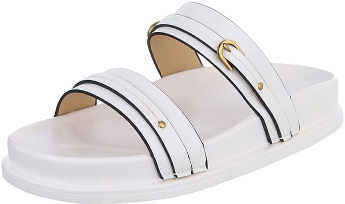 Dames slipper met plateau en gespsluiting Mt:38