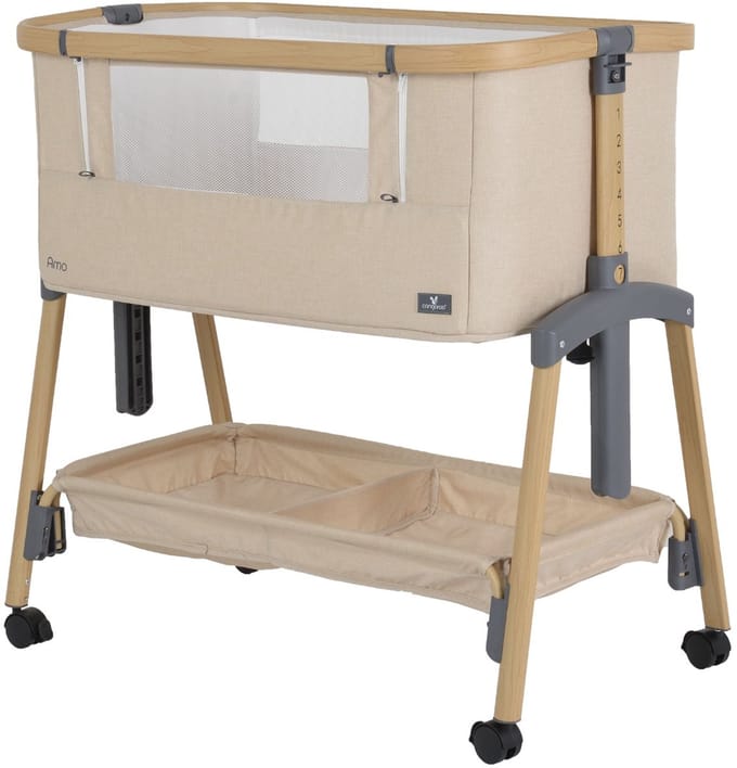 Cangaroo Amo Beige Wieg Aan Bed