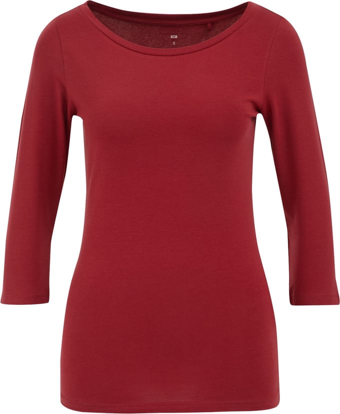 WE Fashion Dames T-shirt met driekwart mouwen
