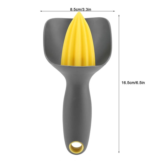 Mini presse-citron manuel ergonomique pour citron vert et orange (Noir) gray