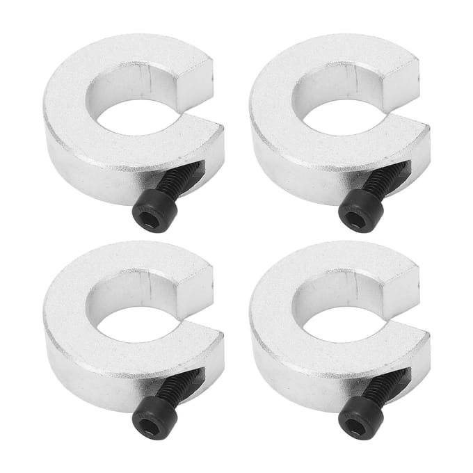 4 stuks Asring Lineaire Rail Stopring 40mm Buitendiameter 12mm Dikte 20mm Gatdiameter met M4 Schroef voor SBR20 white