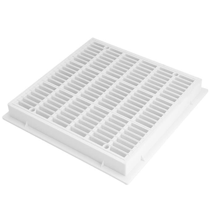 30x30cm Couvercle de Bonde de Fond Carré pour Piscine Plaque de Couvercle de Sol white