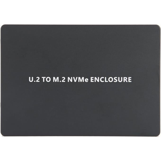 Boîtier pour disque dur U2BOX PCIE 3.0 NVME vers U.2, boîtier SSD U2 en aluminium SFF8639, noir  (Pas noir