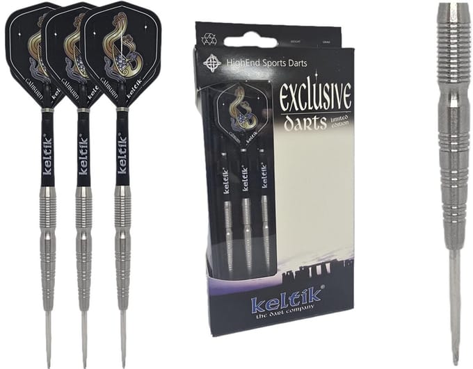 Steeldartpijlen Keltik Darian 25g Silver â€“ 90% Tungsten