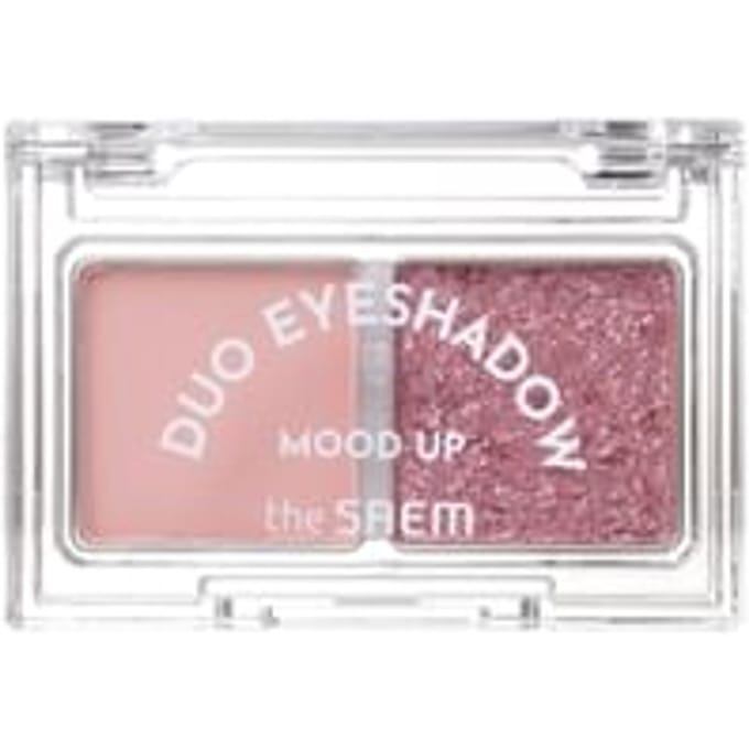 The Saem - Mood Up Duo Eyeshadow - 2 Types #PK01 Mellow Pink