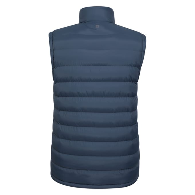 Mountain Warehouse Gewatteerd gilet met imitatiebont voor heren (Marine)