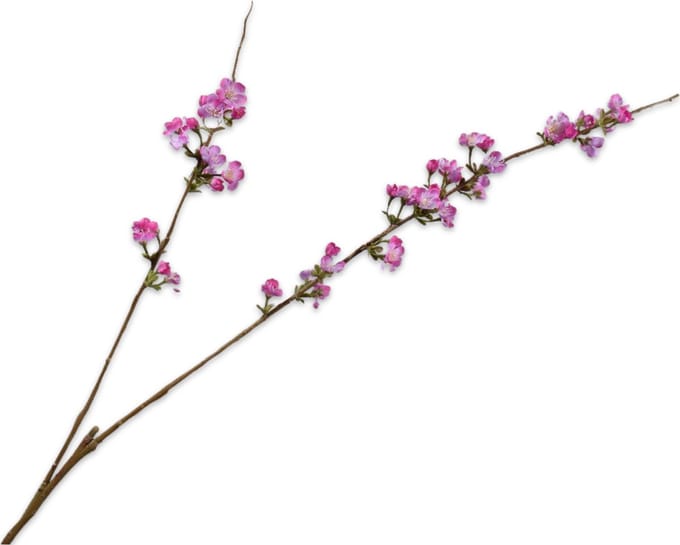 Silk-ka - Kunsttak - bloesem - roze - H116 cm