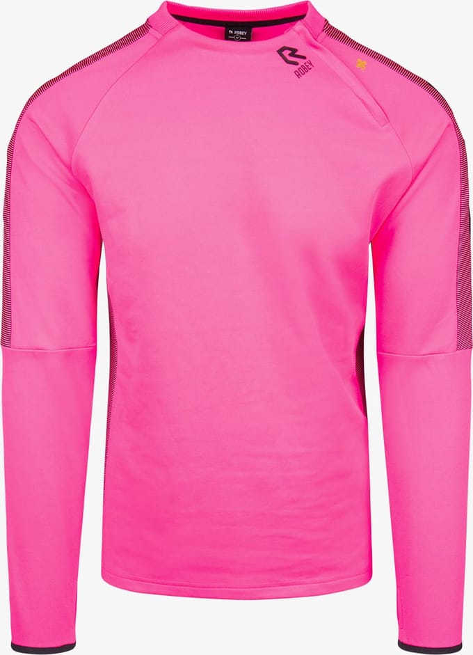 Robey Performance Cross-Zip Top - Neon Pink - 3XL