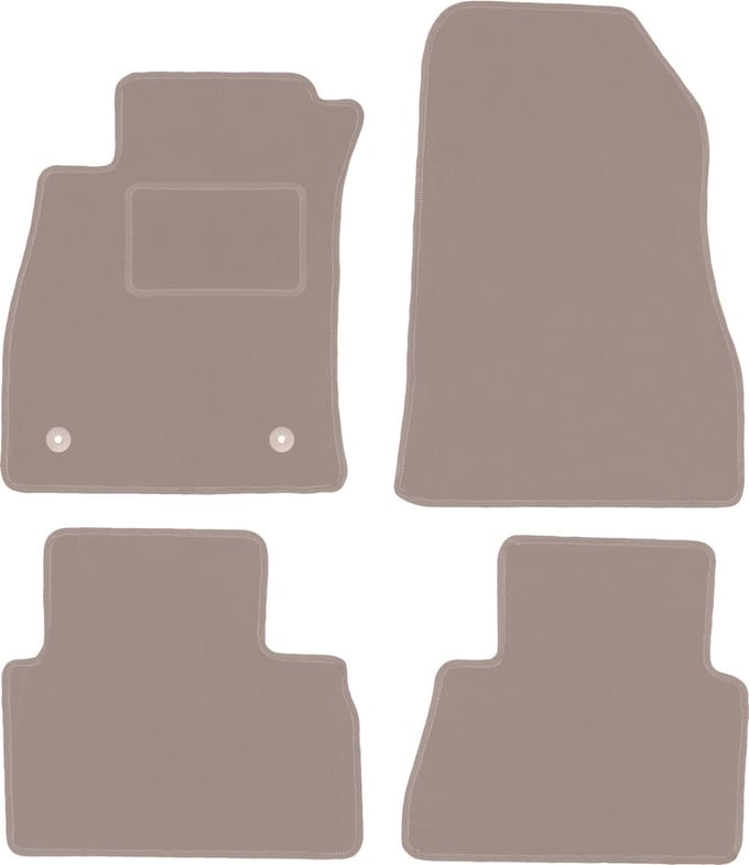 Beige velours matten voor: Nissan Juke F15 crossover (2010-2017)