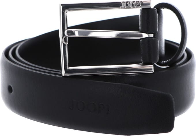 JOOP! Leren Riem Coll. Belt 3,0 CM W80 Black Zwart