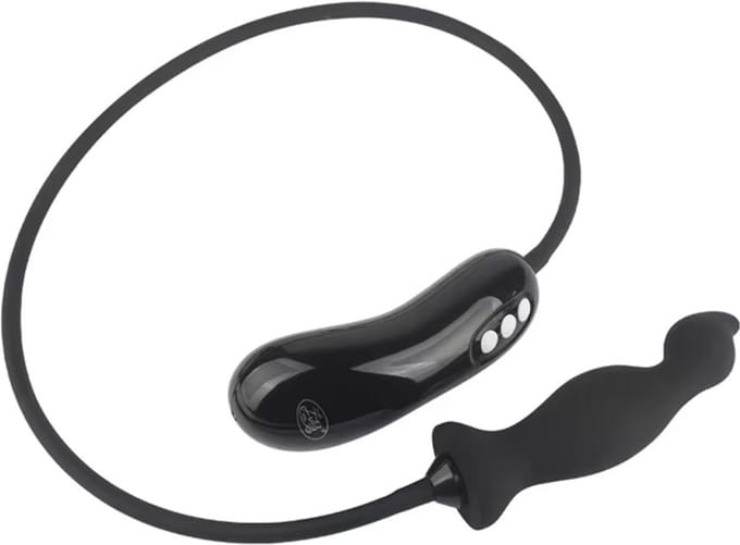 Sterke vibrerende opblaasbare anaalplug - Buttplug - Afstandsbediening - Groot - Siliconen - 5 vibratiestanden - Expander