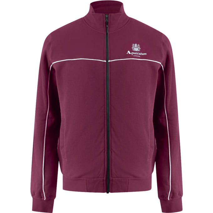 Aquascutum Active Piping Mock Neck Cordovan Fleece